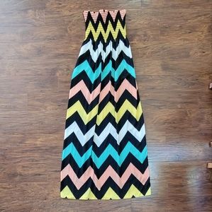 Strapless NWT Never Worn Colorful Maxi Dress or Swimsuit Coverup Size Small